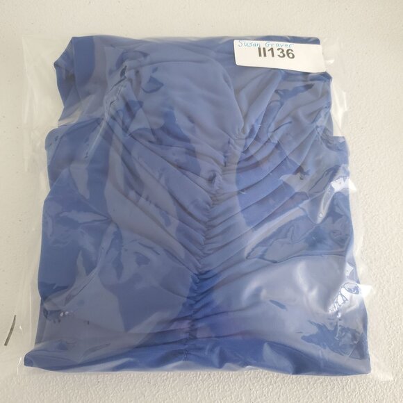 Susan Graver Womens Liquid Knit Long Sleeve Turtleneck Top Size L Ruching Detail - Picture 9 of 9